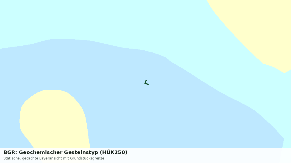 Statische Kartenansicht: BGR: Geochemischer Gesteinstyp (HÜK250)