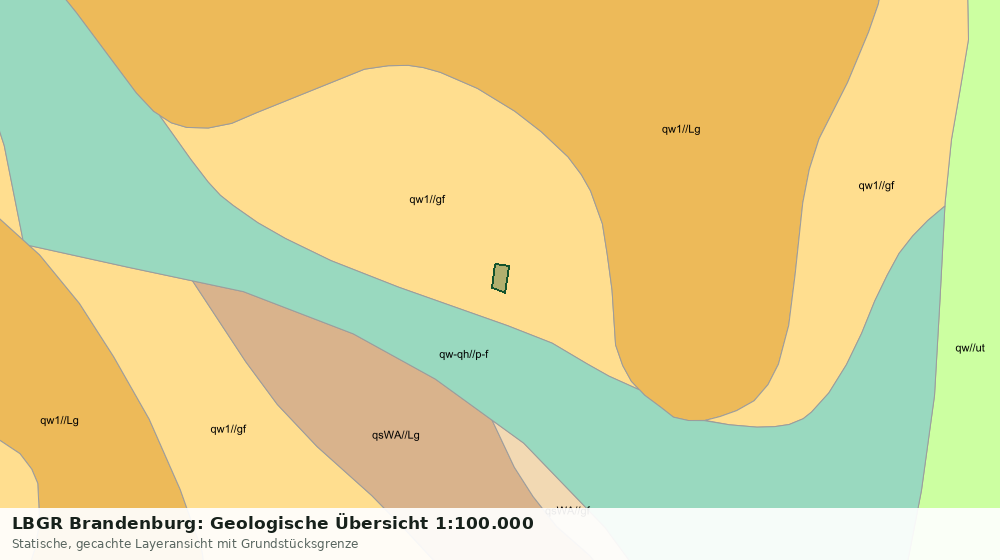 Statische Kartenansicht: LBGR Brandenburg: Geologische Übersicht 1:100.000