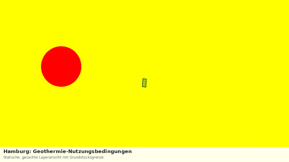 Statische Kartenansicht: Hamburg: Geothermie-Nutzungsbedingungen