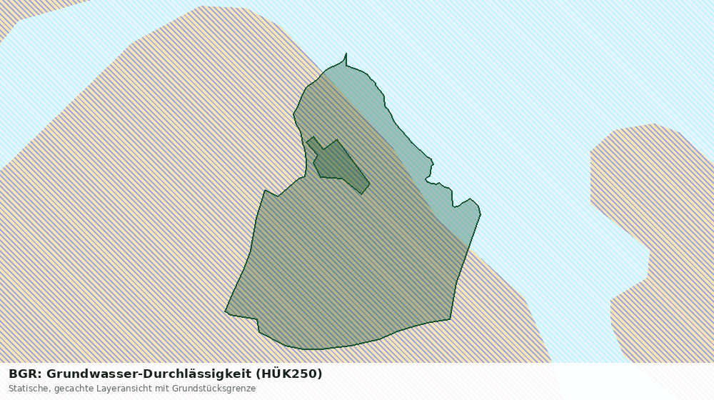 Statische Kartenansicht: BGR: Grundwasser-Durchlässigkeit (HÜK250)