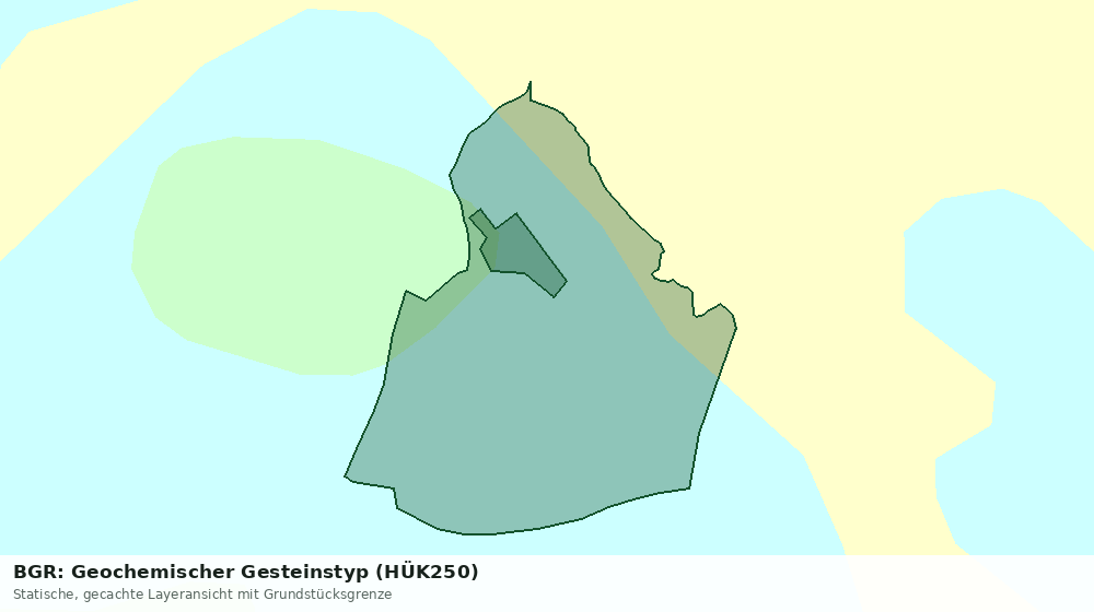 Statische Kartenansicht: BGR: Geochemischer Gesteinstyp (HÜK250)