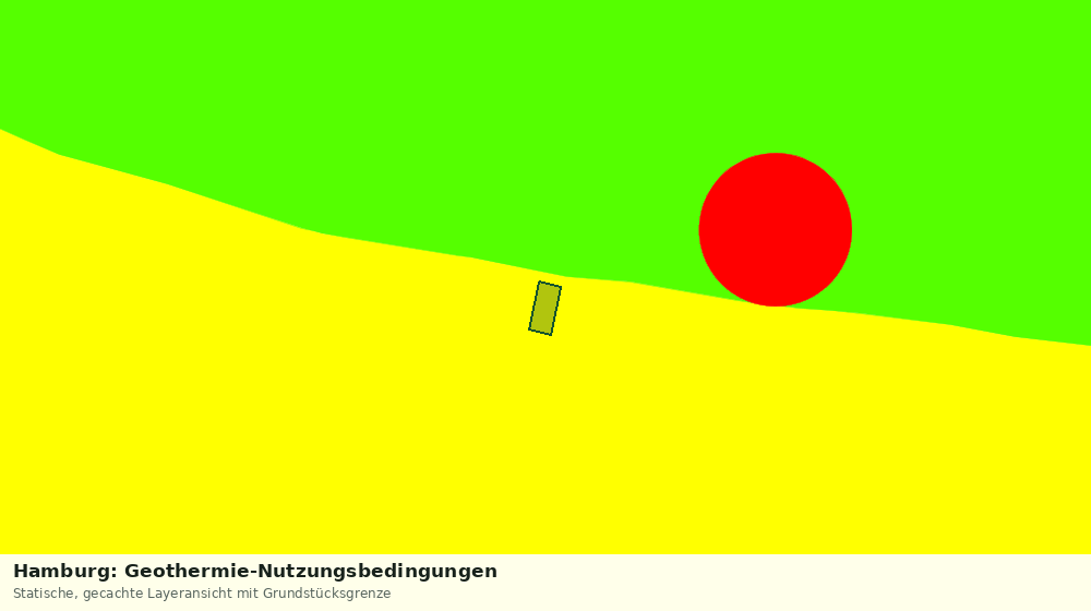 Statische Kartenansicht: Hamburg: Geothermie-Nutzungsbedingungen