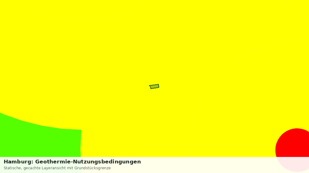 Statische Kartenansicht: Hamburg: Geothermie-Nutzungsbedingungen