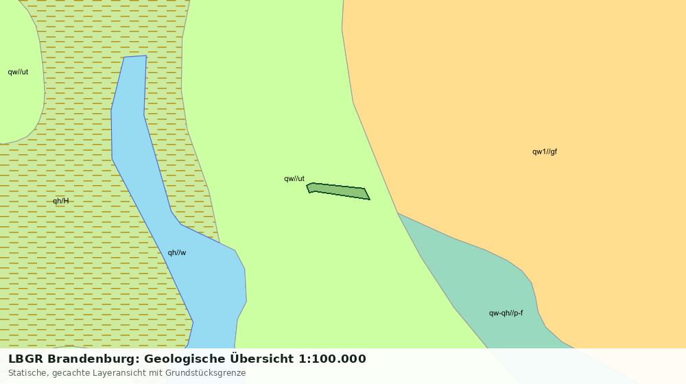 Statische Kartenansicht: LBGR Brandenburg: Geologische Übersicht 1:100.000