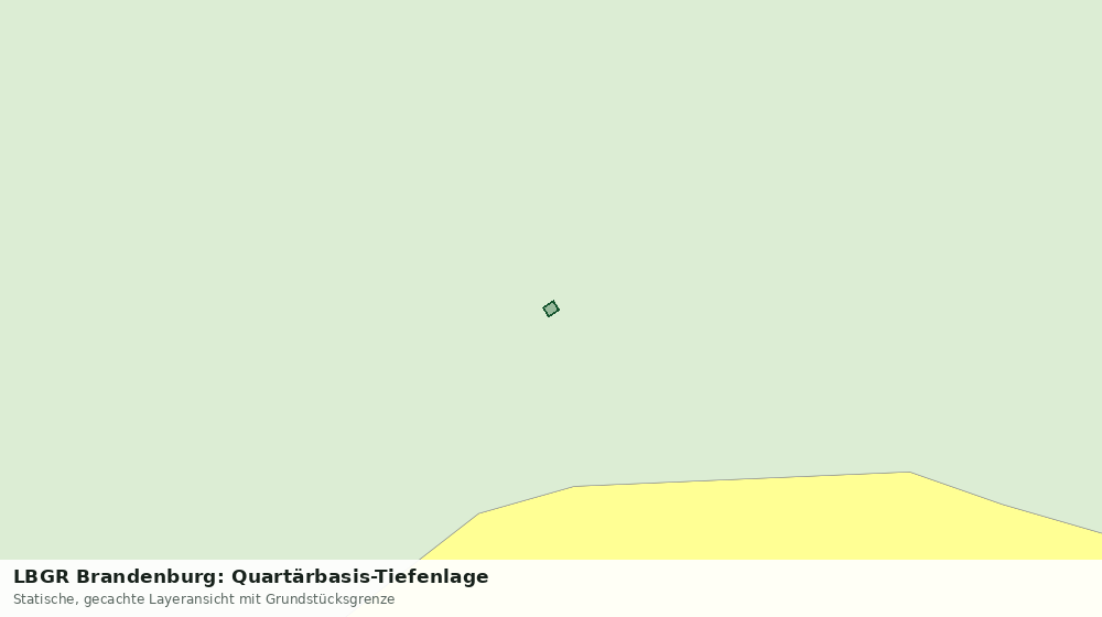 Statische Kartenansicht: LBGR Brandenburg: Quartärbasis-Tiefenlage