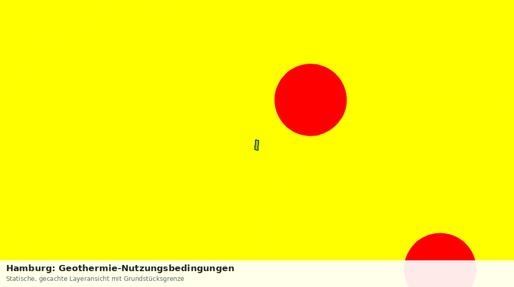 Statische Kartenansicht: Hamburg: Geothermie-Nutzungsbedingungen