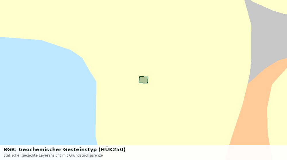 Statische Kartenansicht: BGR: Geochemischer Gesteinstyp (HÜK250)