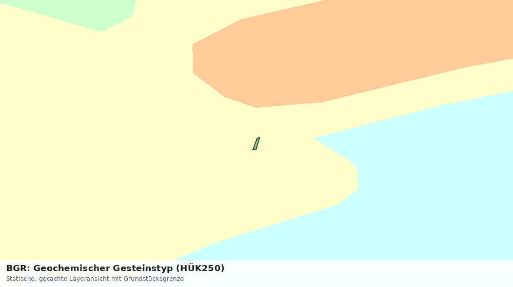 Statische Kartenansicht: BGR: Geochemischer Gesteinstyp (HÜK250)