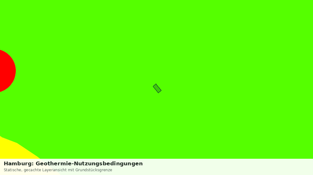 Statische Kartenansicht: Hamburg: Geothermie-Nutzungsbedingungen