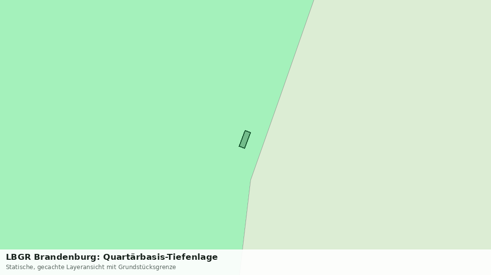 Statische Kartenansicht: LBGR Brandenburg: Quartärbasis-Tiefenlage