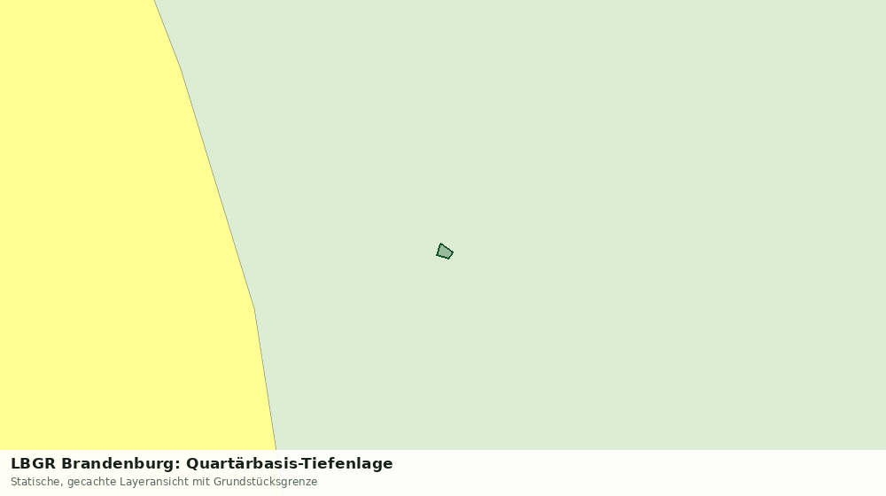 Statische Kartenansicht: LBGR Brandenburg: Quartärbasis-Tiefenlage
