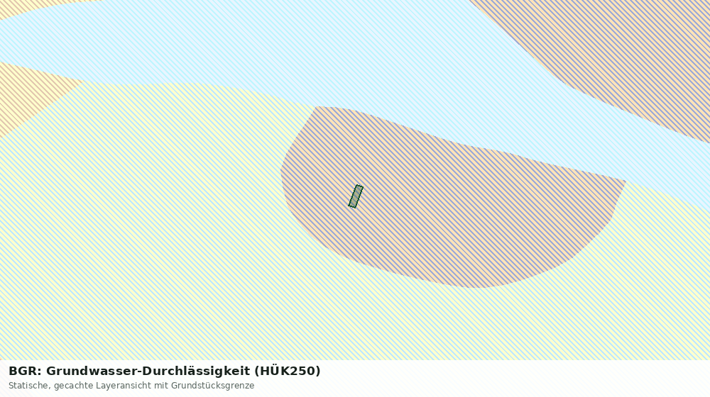 Statische Kartenansicht: BGR: Grundwasser-Durchlässigkeit (HÜK250)