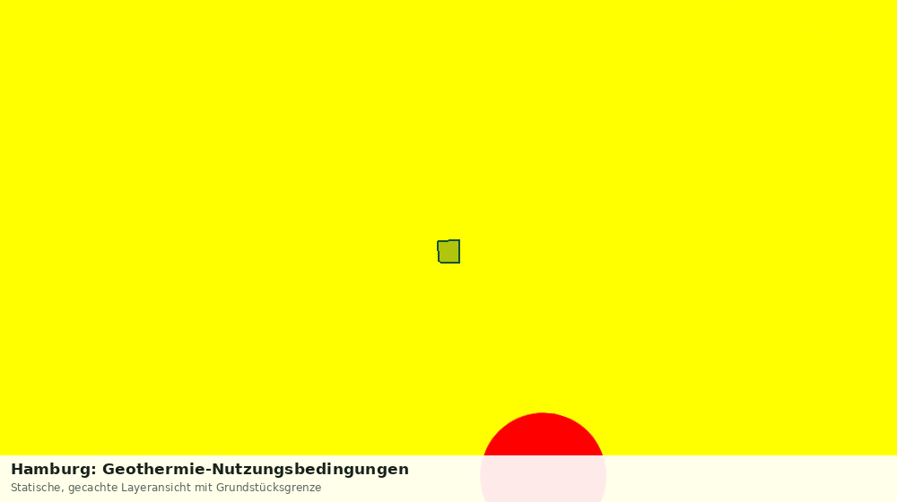 Statische Kartenansicht: Hamburg: Geothermie-Nutzungsbedingungen