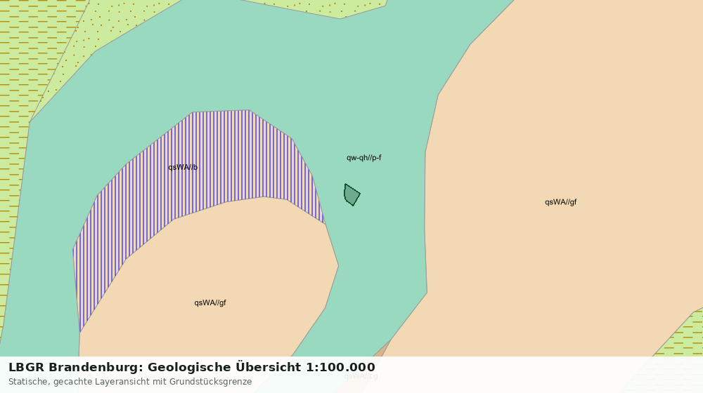 Statische Kartenansicht: LBGR Brandenburg: Geologische Übersicht 1:100.000