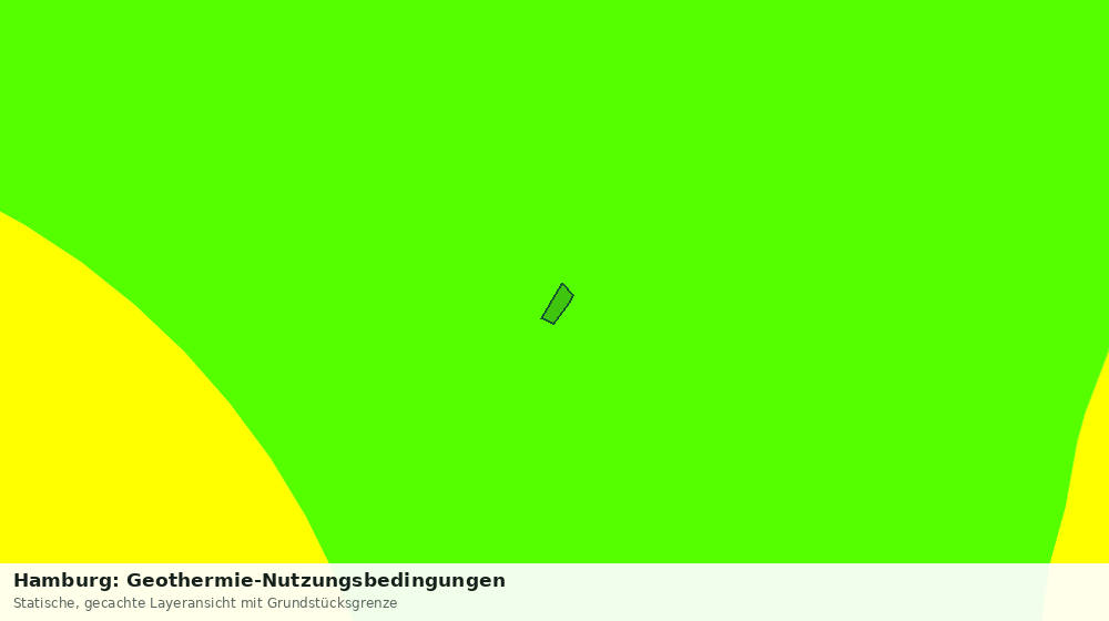 Statische Kartenansicht: Hamburg: Geothermie-Nutzungsbedingungen
