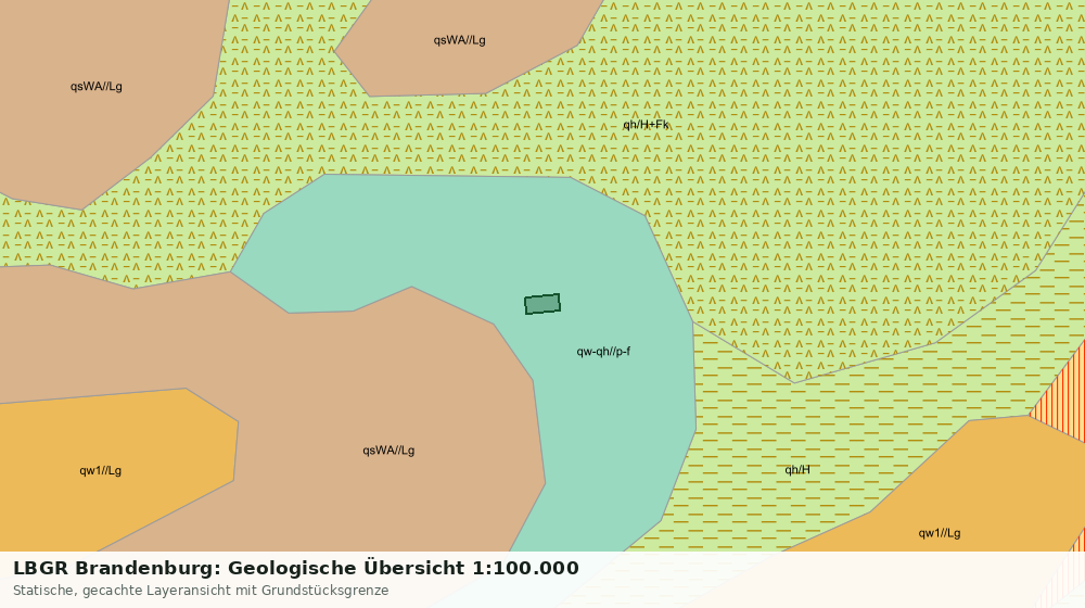 Statische Kartenansicht: LBGR Brandenburg: Geologische Übersicht 1:100.000