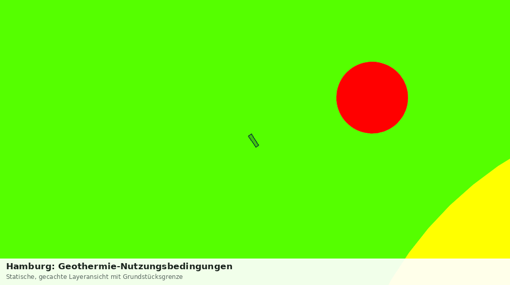 Statische Kartenansicht: Hamburg: Geothermie-Nutzungsbedingungen