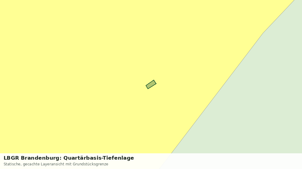 Statische Kartenansicht: LBGR Brandenburg: Quartärbasis-Tiefenlage