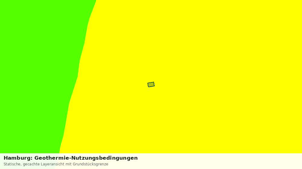 Statische Kartenansicht: Hamburg: Geothermie-Nutzungsbedingungen