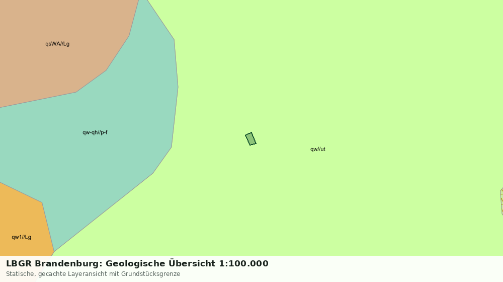 Statische Kartenansicht: LBGR Brandenburg: Geologische Übersicht 1:100.000