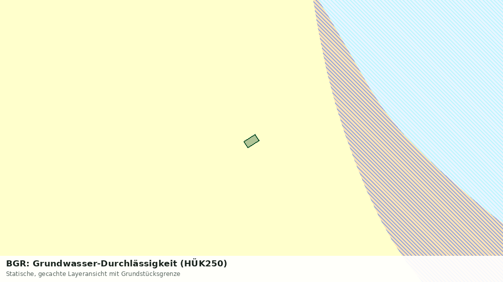 Statische Kartenansicht: BGR: Grundwasser-Durchlässigkeit (HÜK250)