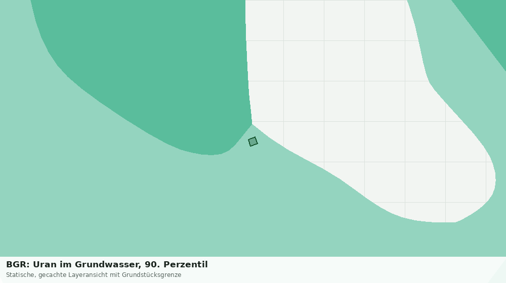 Statische Kartenansicht: BGR: Uran im Grundwasser, 90. Perzentil
