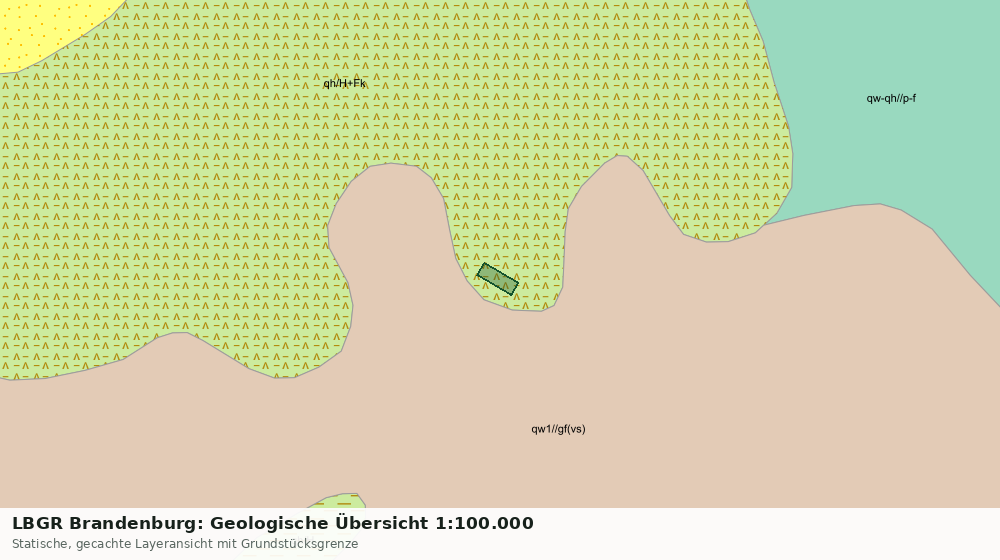 Statische Kartenansicht: LBGR Brandenburg: Geologische Übersicht 1:100.000