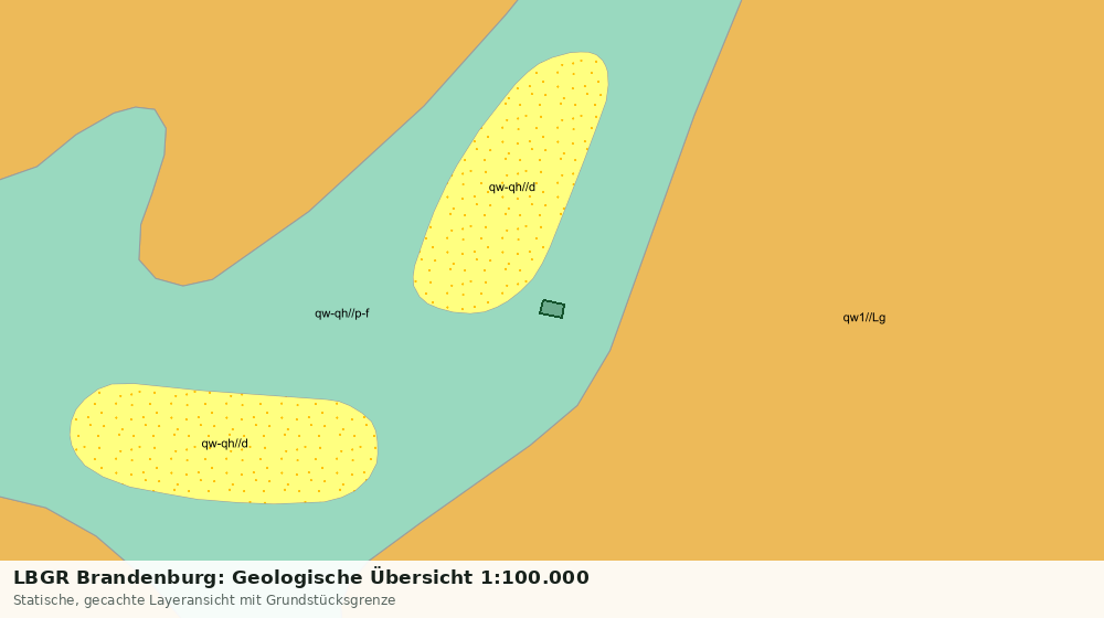 Statische Kartenansicht: LBGR Brandenburg: Geologische Übersicht 1:100.000