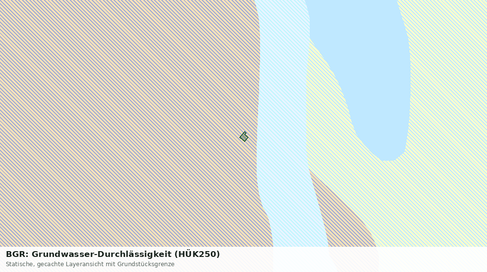 Statische Kartenansicht: BGR: Grundwasser-Durchlässigkeit (HÜK250)