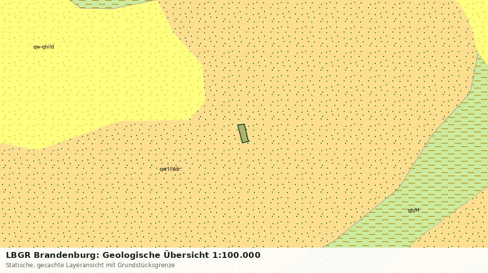 Statische Kartenansicht: LBGR Brandenburg: Geologische Übersicht 1:100.000