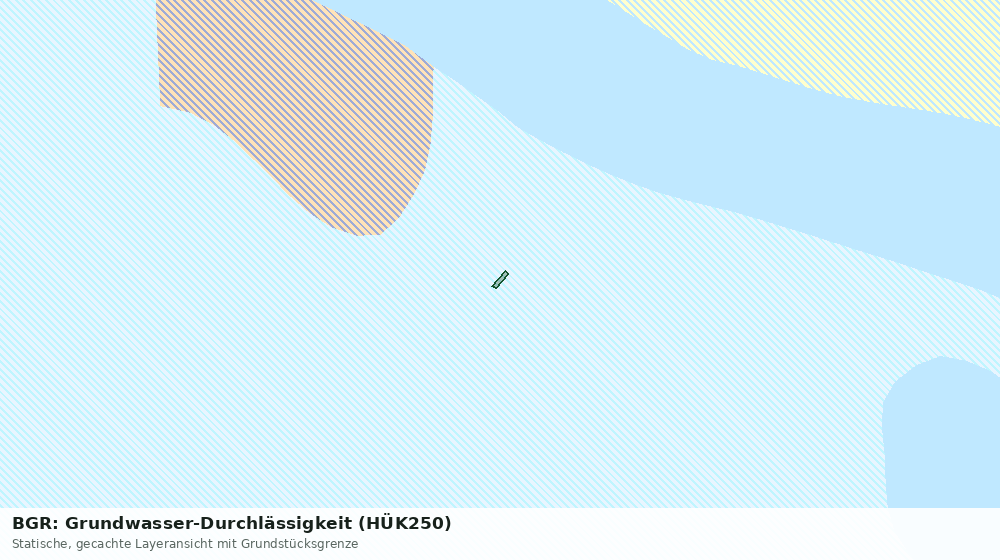 Statische Kartenansicht: BGR: Grundwasser-Durchlässigkeit (HÜK250)