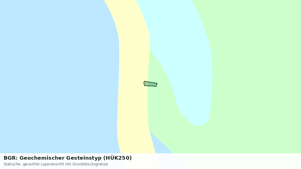 Statische Kartenansicht: BGR: Geochemischer Gesteinstyp (HÜK250)