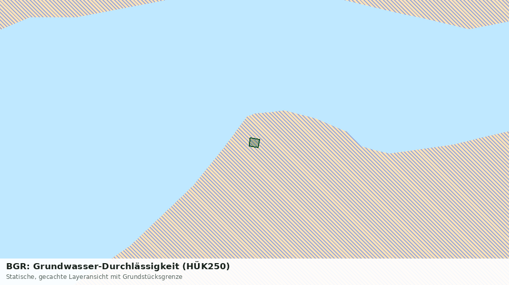 Statische Kartenansicht: BGR: Grundwasser-Durchlässigkeit (HÜK250)