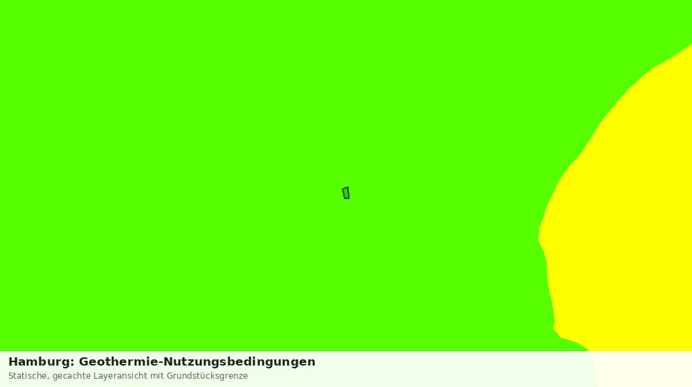 Statische Kartenansicht: Hamburg: Geothermie-Nutzungsbedingungen