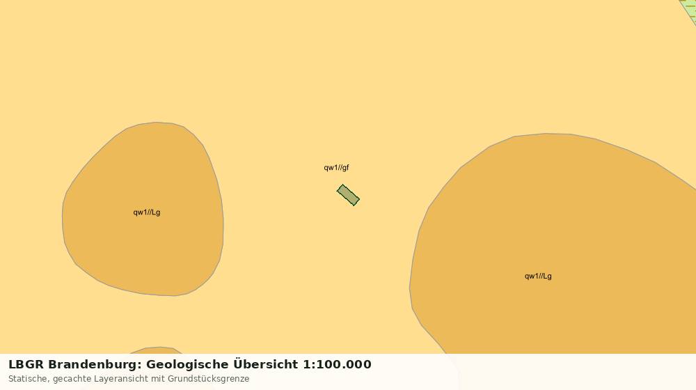 Statische Kartenansicht: LBGR Brandenburg: Geologische Übersicht 1:100.000