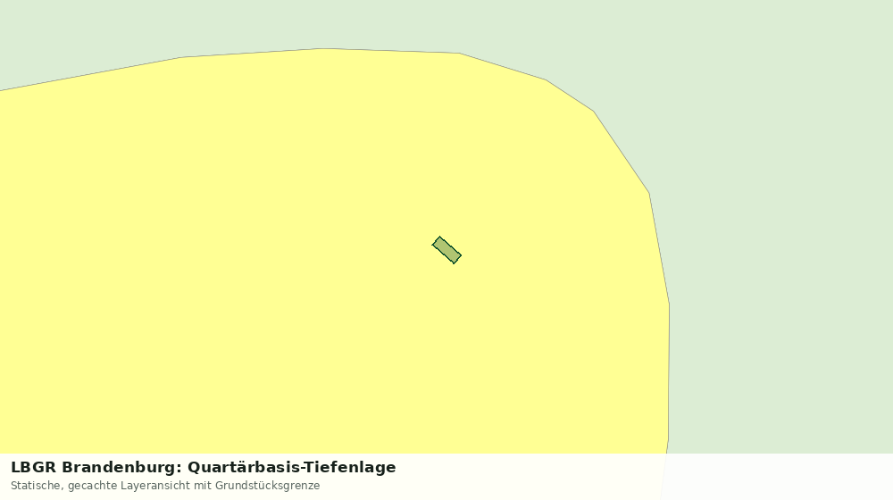 Statische Kartenansicht: LBGR Brandenburg: Quartärbasis-Tiefenlage