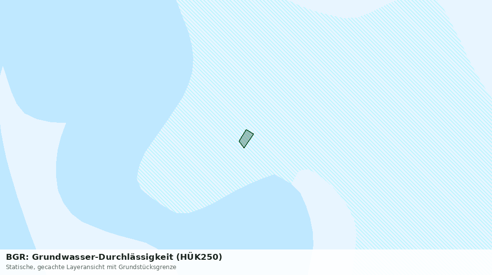 Statische Kartenansicht: BGR: Grundwasser-Durchlässigkeit (HÜK250)