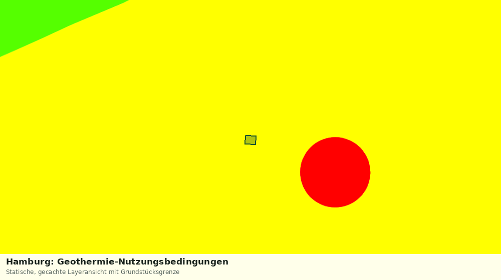 Statische Kartenansicht: Hamburg: Geothermie-Nutzungsbedingungen