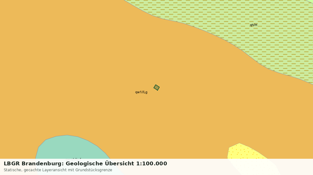 Statische Kartenansicht: LBGR Brandenburg: Geologische Übersicht 1:100.000