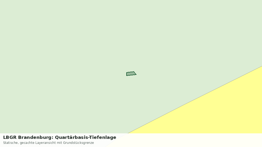 Statische Kartenansicht: LBGR Brandenburg: Quartärbasis-Tiefenlage