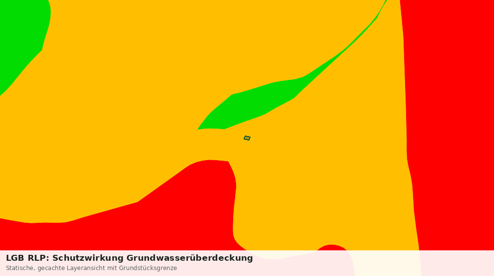 Statische Kartenansicht: LGB RLP: Schutzwirkung Grundwasserüberdeckung