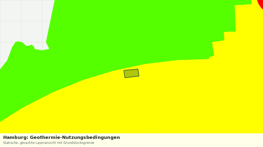 Statische Kartenansicht: Hamburg: Geothermie-Nutzungsbedingungen