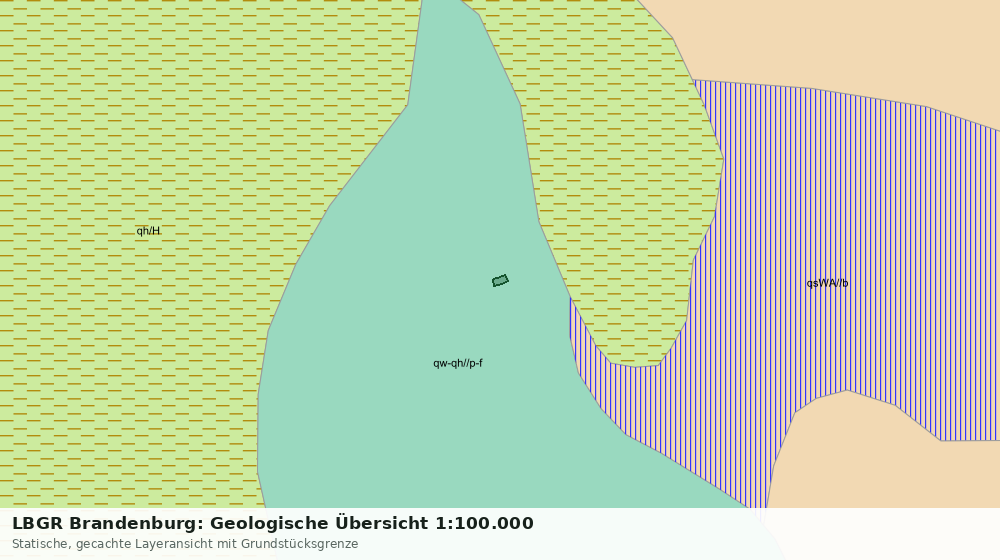 Statische Kartenansicht: LBGR Brandenburg: Geologische Übersicht 1:100.000