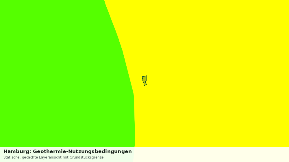 Statische Kartenansicht: Hamburg: Geothermie-Nutzungsbedingungen