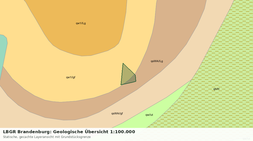 Statische Kartenansicht: LBGR Brandenburg: Geologische Übersicht 1:100.000