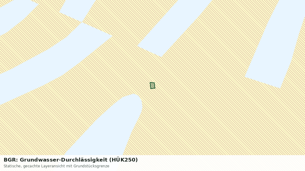 Statische Kartenansicht: BGR: Grundwasser-Durchlässigkeit (HÜK250)