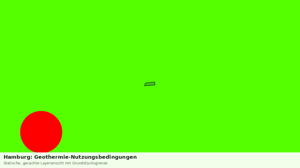 Statische Kartenansicht: Hamburg: Geothermie-Nutzungsbedingungen