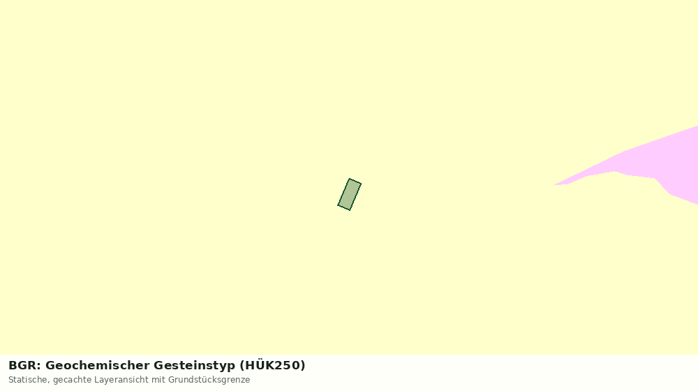 Statische Kartenansicht: BGR: Geochemischer Gesteinstyp (HÜK250)