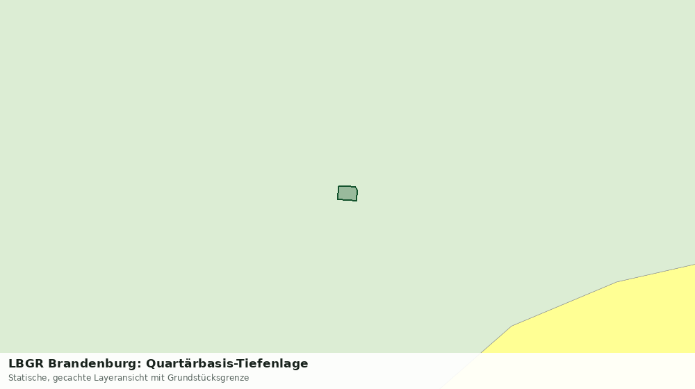 Statische Kartenansicht: LBGR Brandenburg: Quartärbasis-Tiefenlage