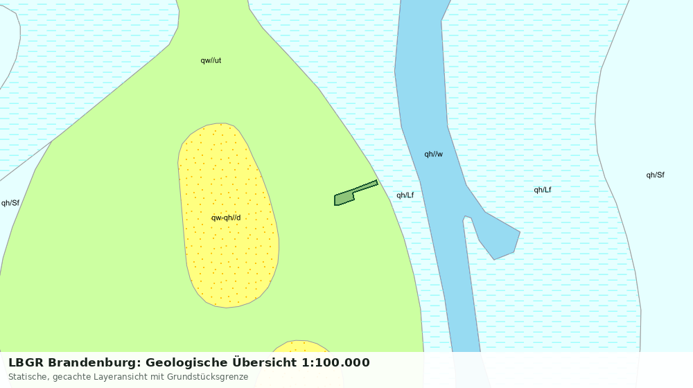 Statische Kartenansicht: LBGR Brandenburg: Geologische Übersicht 1:100.000
